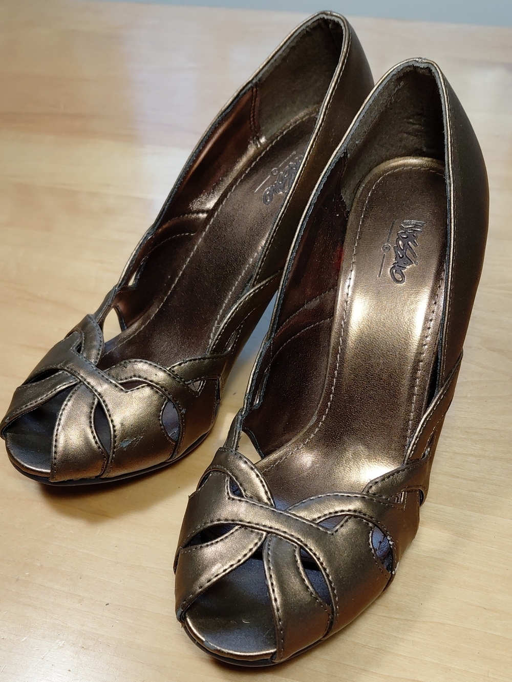 Mossimo Bronze Copper Sexy High Heels